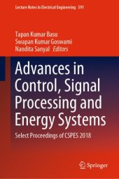 book Advances in Control, Signal Processing and Energy Systems: Select Proceedings of CSPES 2018