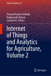 book Internet of Things and Analytics for Agriculture, Volume 2