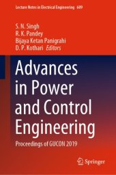 book Advances in Power and Control Engineering: Proceedings of GUCON 2019