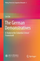 book The German Demonstratives: A Study in the Columbia School Framework