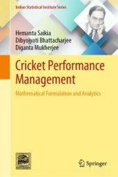 book Cricket Performance Management: Mathematical Formulation and Analytics