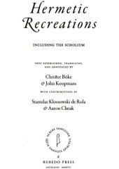 book Hermetic recreations : including the scholium