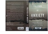 book Politics of Anxiety