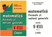 book matematica notiuni si formule generale clasele V-VIII manual