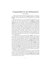 book Computability for the Mathematical