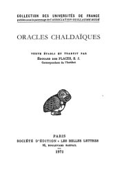 book Oracles Chaldaïques: avec un choix de commentaires anciens