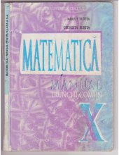 book Matematica manual pentru clasa a X-a