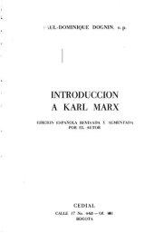 book Introducción a Karl Marx