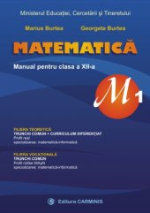 book MATEMATICA Manual pentru clasa a XII-a M1