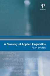 book A Glossary of Applied Linguistics