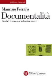 book Documentalità. Perché è necessario lasciar tracce