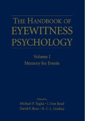 book The Handbook of Eyewitness Psychology: Volume I: Memory for Events