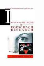 book Issues and methods in Rorschach research