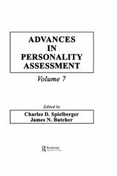 book Advances in Personality Assessment : Volume 7