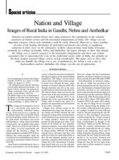 book Nation and Village Images of Rural India in Gandhi, Nehru and Ambedkar