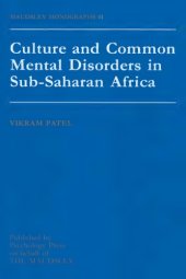 book Culture and Common Mental Disorders in Sub-Saharan Africa