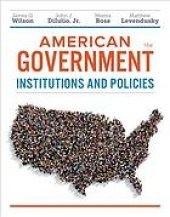 book American government : institutions and policies