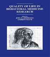 book Quality of life in behavioral medicine research