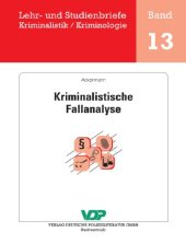 book Kriminalistische Fallanalyse