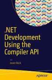 book .NET development using the Compiler API