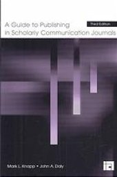 book Guide to Publishing in Scholarly Communication Journals