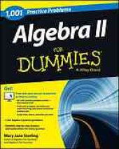 book 1001 algebra II practice problems for dummies : a Wiley Brand