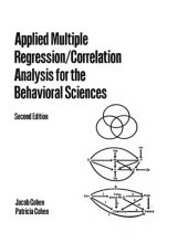 book Applied multiple regression/correlation analysis for the behavioral sciences