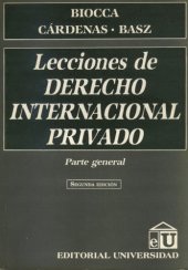 book Lecciones de derecho internacional privado : parte general