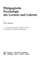 book Pädagogische Psychologie des Lernens und Lehrens