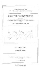 book Geoffrey Sonnabend: Obliscence, Theories of Forgetting and the Problem of Matter - An Encapsulation