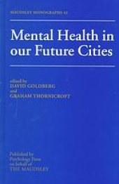 book Mental health in our future cities