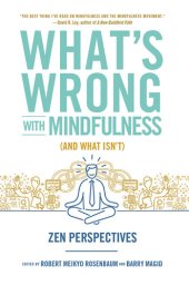 book What's Wrong with Mindfulness (And What Isn't): Zen Perspectives