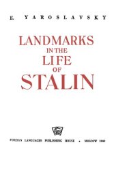 book Landmarks in the Life of Stalin