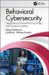 book Behavioral cybersecurity : applications of personality psychology and computer science