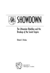 book Showdown: The Lithuanian Rebellion and the Breakup of the Soviet Empire