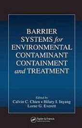 book Barrier systems for environmental contaminant containment and treatment