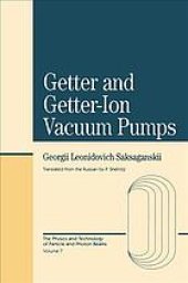 book Getters and getter-ion vacuum pumps