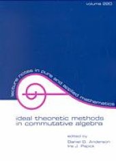 book Ideal theoretic methods in commutative algebra : in honor of James A. Huckaba's retirement