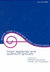 book Hopf algebras and quantum groups : proceedings of the Brussels conference