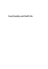 book Food Quality and Shelf Life