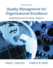 book Quality Management for organizational excellence introduction to total Quality