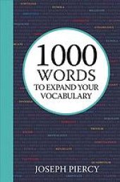 book 1000 words to expand your vocabulary