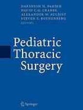 book Pediatric thoracic surgery