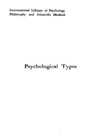 book Psychological types; or, The psychology of individuation,