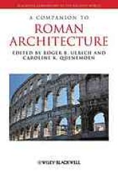 book A companion to Roman architecture