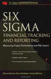 book Six Sigma Financial Tracking and Reporting