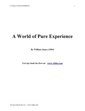 book World of pure experience