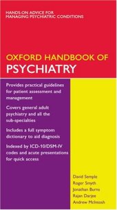 book Oxford Handbook of Psychiatry 