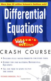 book Schaum's Outline of Differential Equations