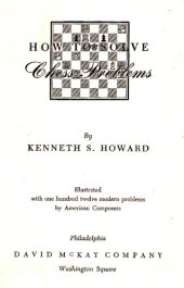 book How to Solve Chess Problems